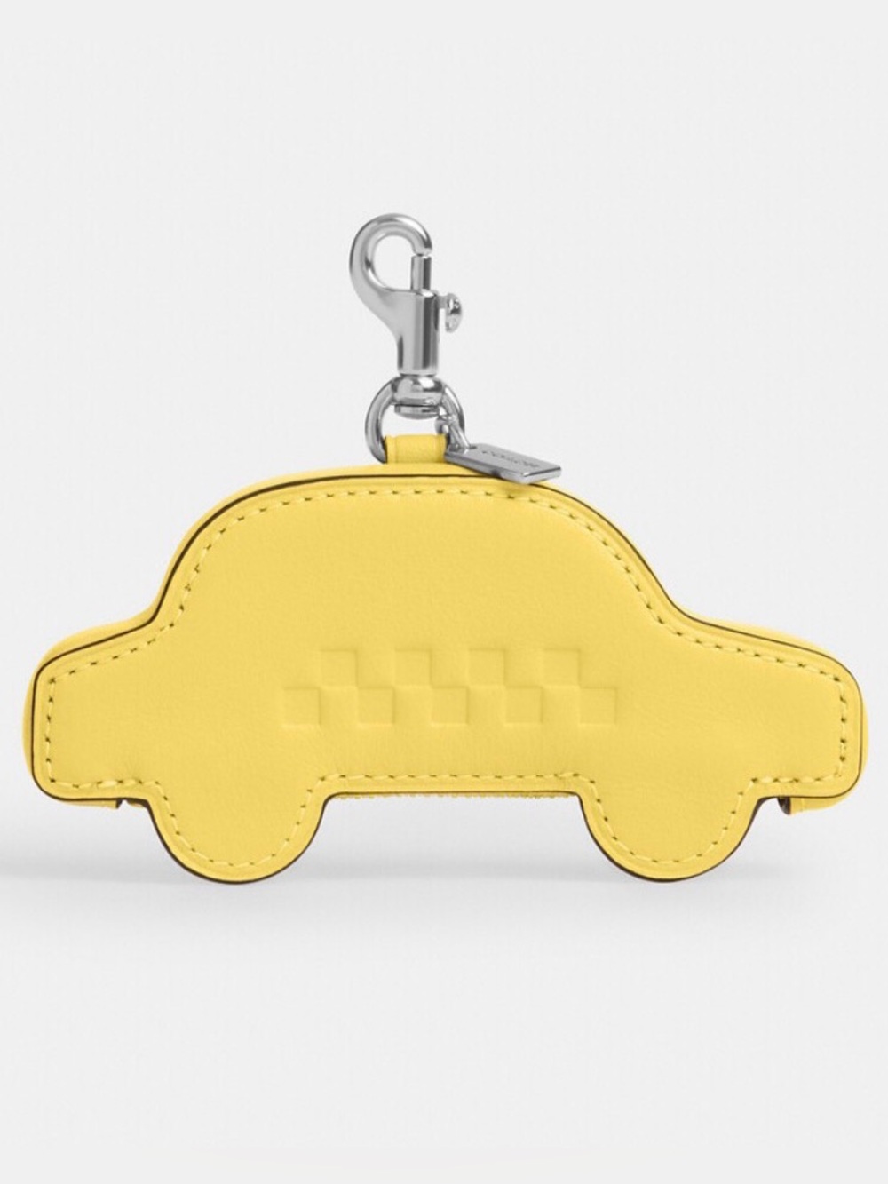 Coach Yellow Taxi Bag Coin Purse Charm Keyfob NWT Designer Whimsical